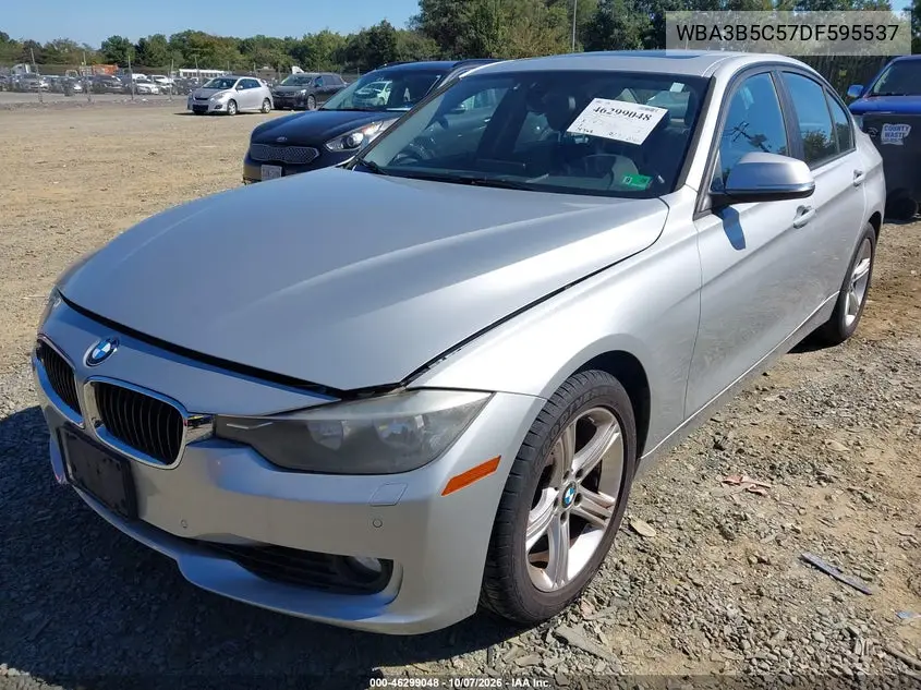 2013 BMW 3ER VIN WBA3B5C57DF595537 — фото 2