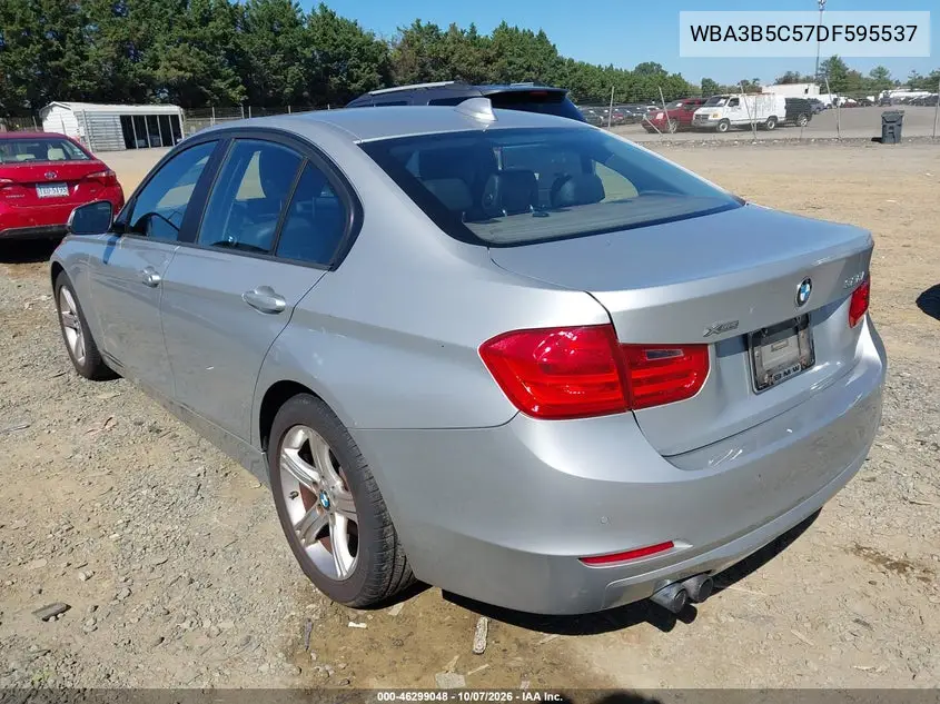 2013 BMW 3ER VIN WBA3B5C57DF595537 — фото 3