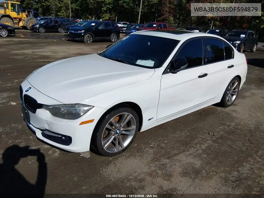 2013 BMW 3ER VIN WBA3B5C58DF594879 — фото 2