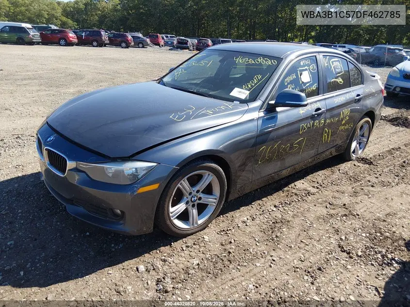 2013 BMW 3ER VIN WBA3B1C57DF462785 — фото 2
