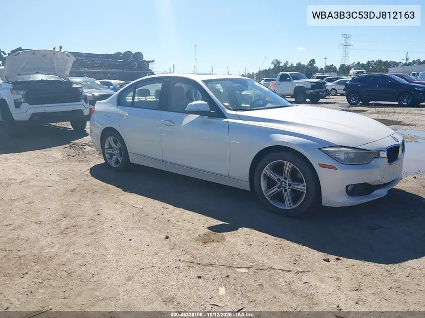 BMW 3ER 2013, VIN WBA3B3C53DJ812163