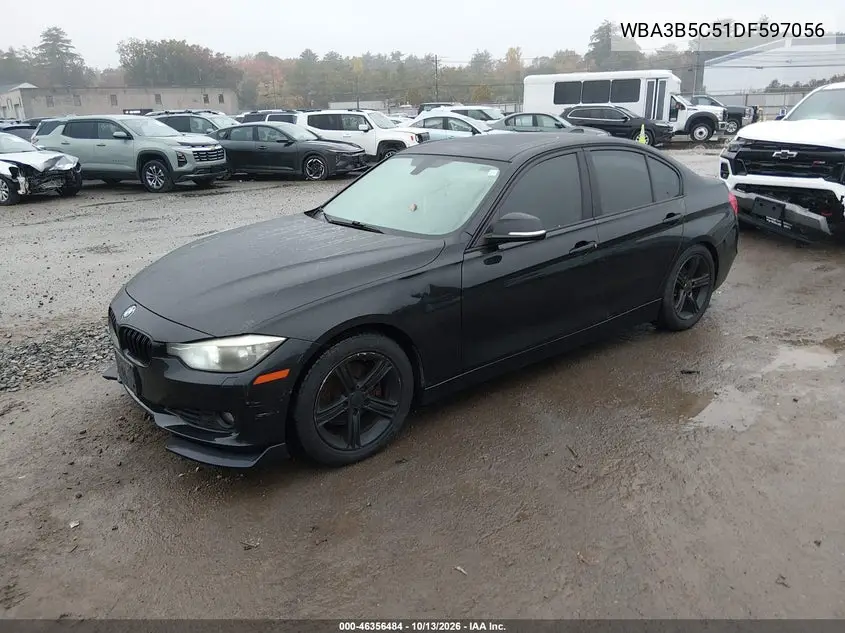 2013 BMW 3ER VIN WBA3B5C51DF597056 — фото 2