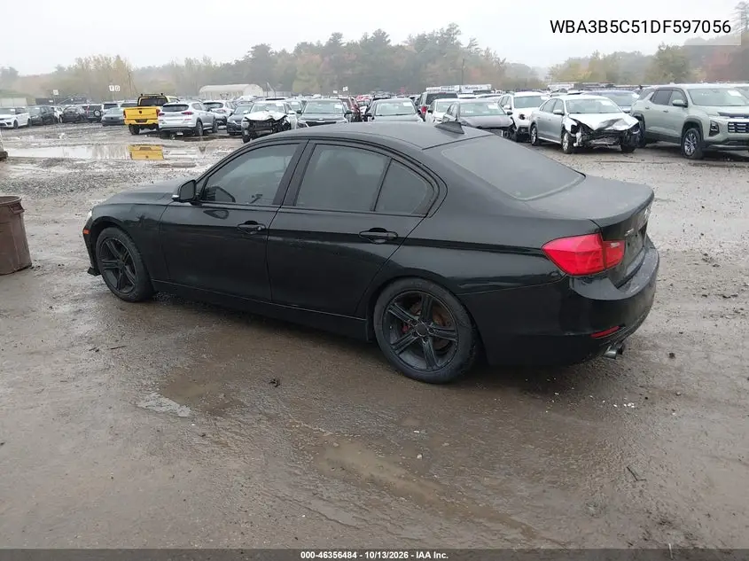 2013 BMW 3ER VIN WBA3B5C51DF597056 — фото 3
