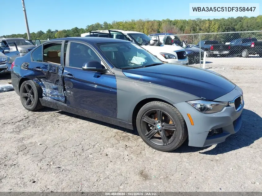 BMW 3ER 2013, VIN WBA3A5C51DF358447