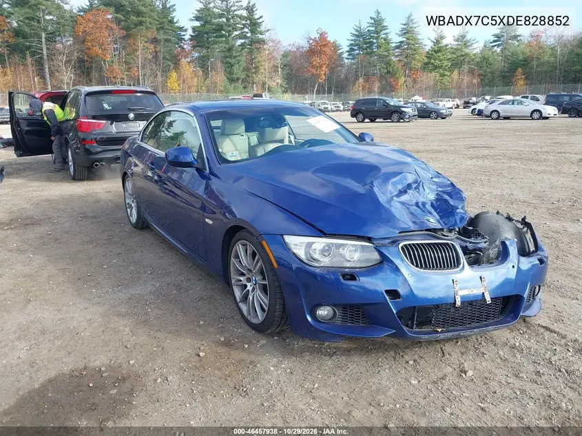 BMW 3ER 2013, VIN WBADX7C5XDE828852