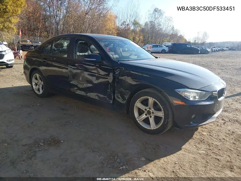 BMW 3ER 2013, VIN WBA3B3C50DF533451