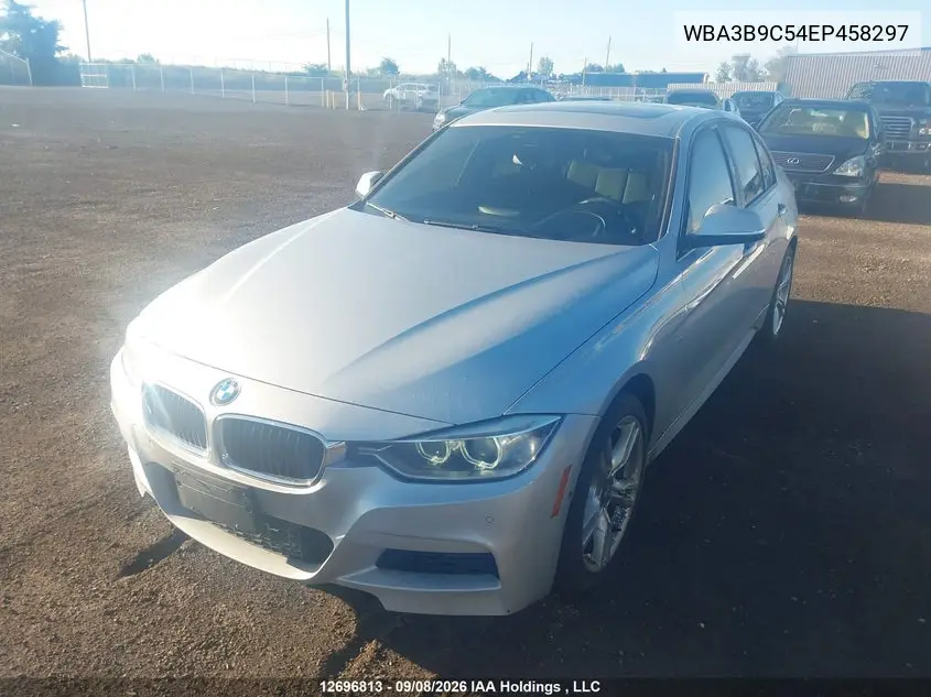 2014 BMW 3ER VIN WBA3B9C54EP458297 — фото 2