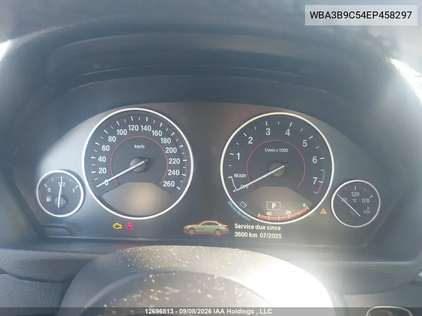 2014 BMW 3ER VIN WBA3B9C54EP458297 — фото 7