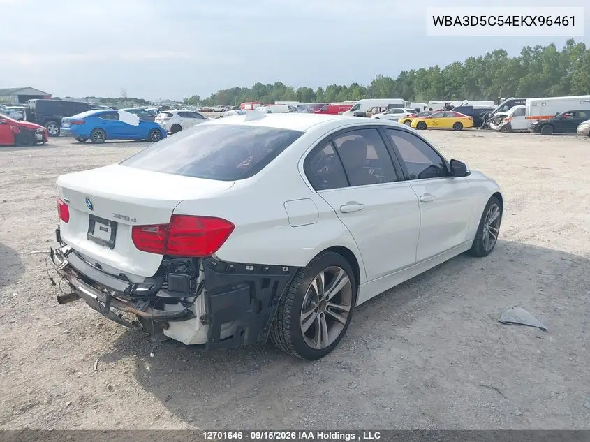 2014 BMW 3ER VIN WBA3D5C54EKX96461 — фото 4