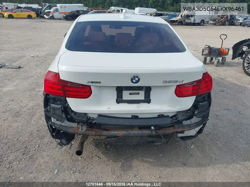 2014 BMW 3ER VIN WBA3D5C54EKX96461 — фото 6