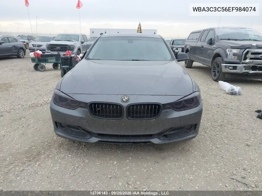 2014 BMW 3ER VIN WBA3C3C56EF984074 — фото 12