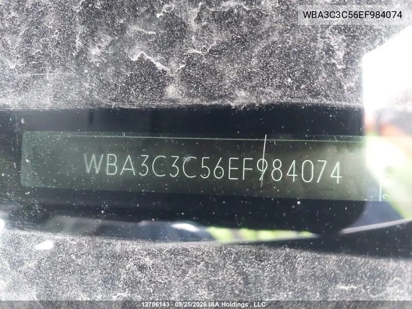2014 BMW 3ER VIN WBA3C3C56EF984074 — фото 18