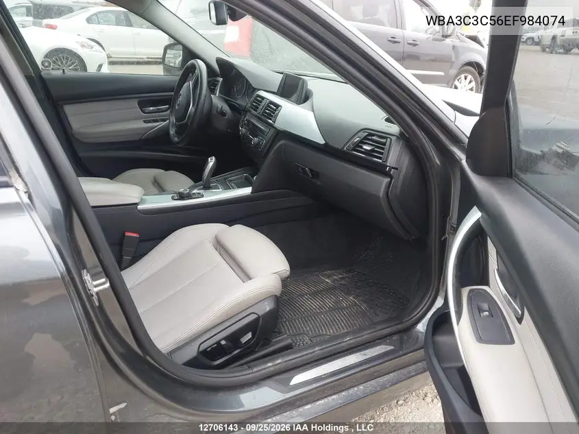 2014 BMW 3ER VIN WBA3C3C56EF984074 — фото 5