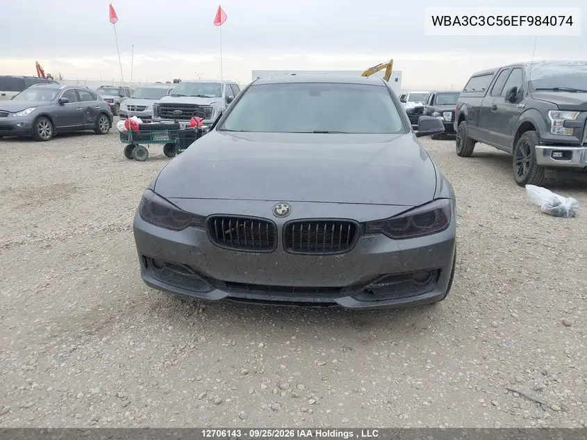 2014 BMW 3ER VIN WBA3C3C56EF984074 — фото 6