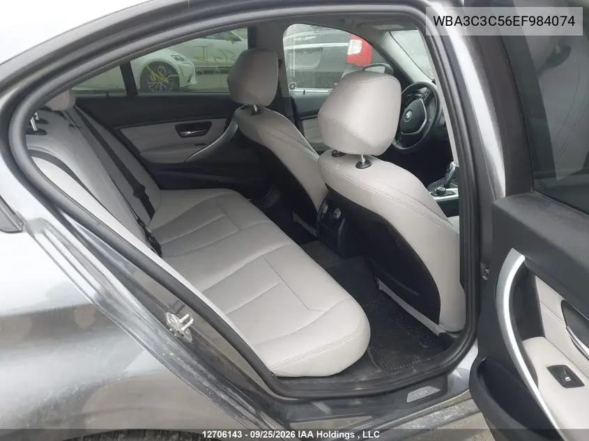 2014 BMW 3ER VIN WBA3C3C56EF984074 — фото 8