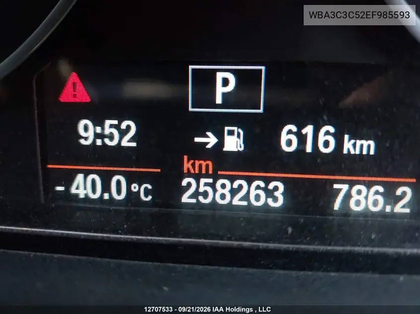 2014 BMW 3ER VIN WBA3C3C52EF985593 — фото 16