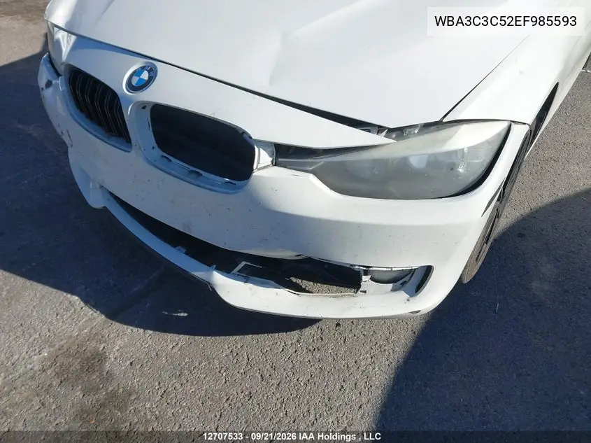2014 BMW 3ER VIN WBA3C3C52EF985593 — фото 6