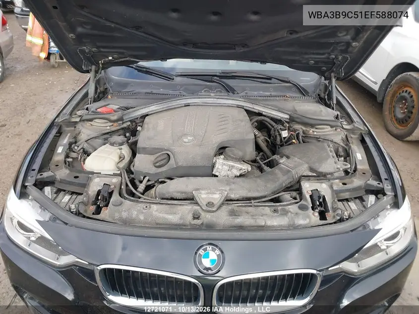 2014 BMW 3ER VIN WBA3B9C51EF588074 — фото 10