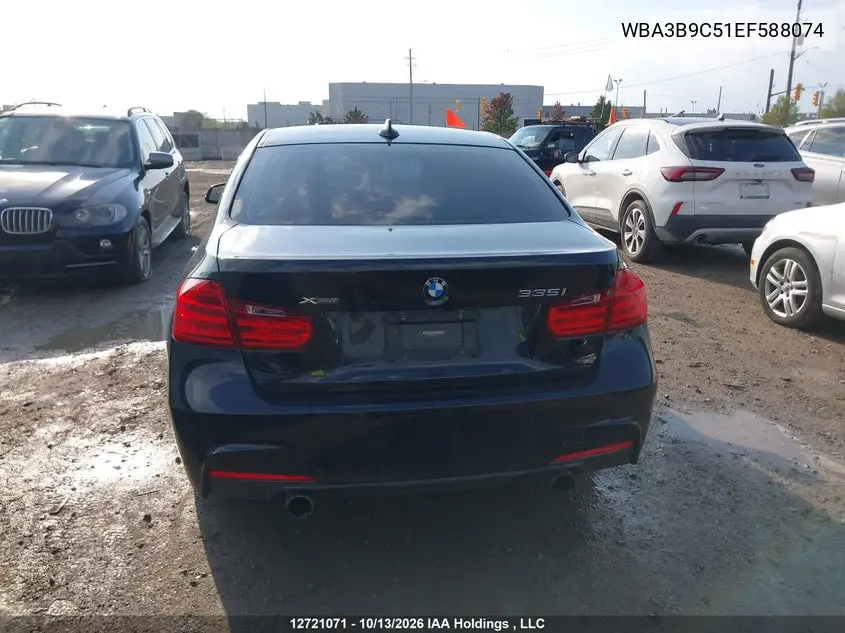 2014 BMW 3ER VIN WBA3B9C51EF588074 — фото 16