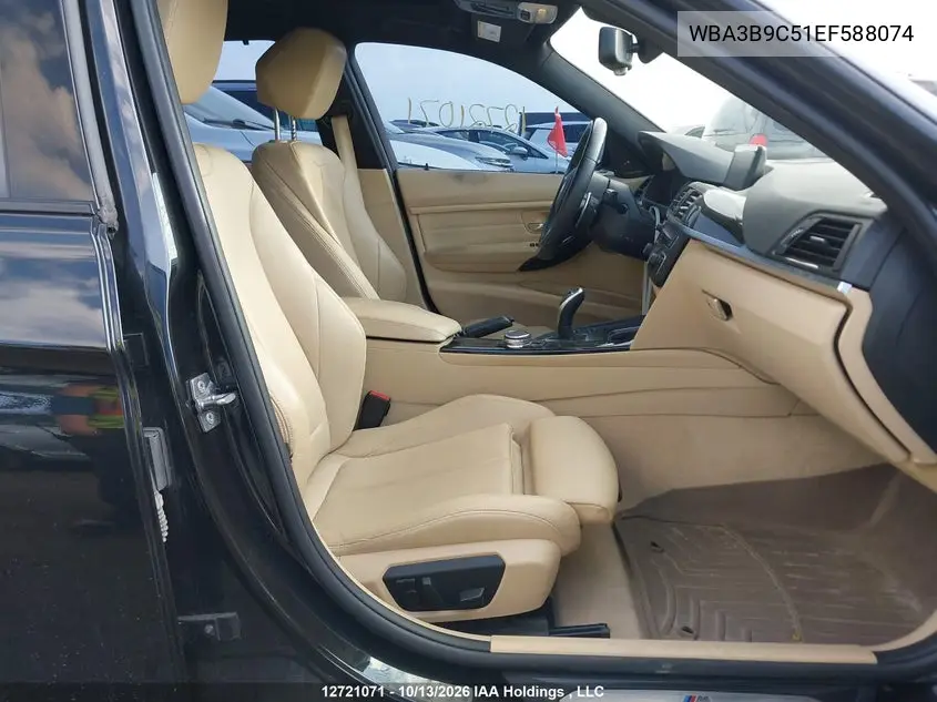 2014 BMW 3ER VIN WBA3B9C51EF588074 — фото 5