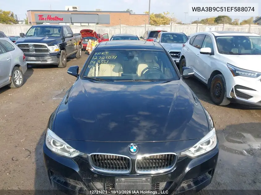 2014 BMW 3ER VIN WBA3B9C51EF588074 — фото 6