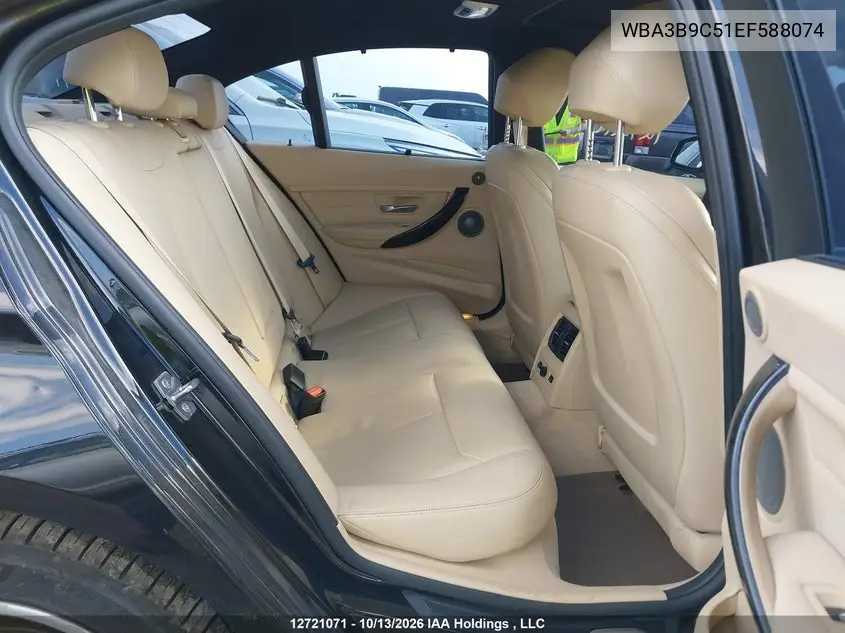 2014 BMW 3ER VIN WBA3B9C51EF588074 — фото 8