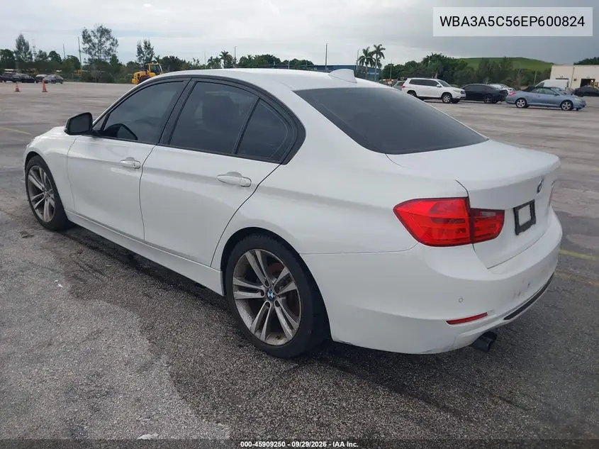 2014 BMW 3ER VIN WBA3A5C56EP600824 — фото 3