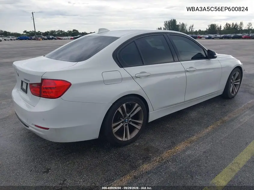 2014 BMW 3ER VIN WBA3A5C56EP600824 — фото 4