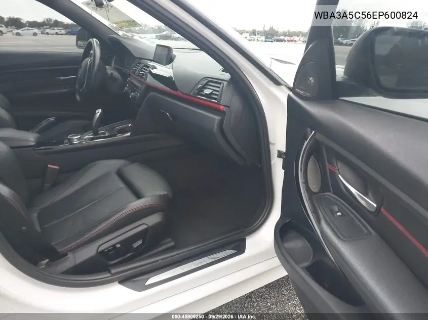 2014 BMW 3ER VIN WBA3A5C56EP600824 — фото 5