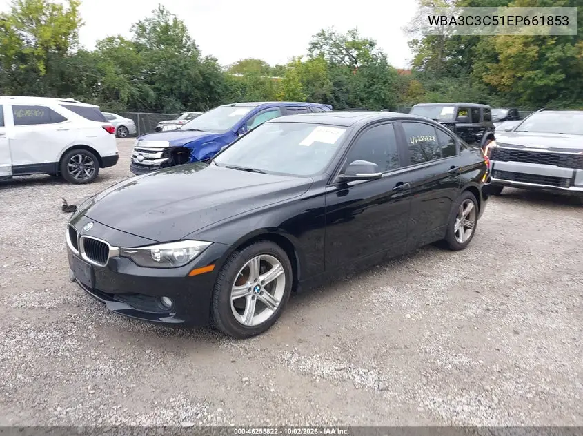 2014 BMW 3ER VIN WBA3C3C51EP661853 — фото 2