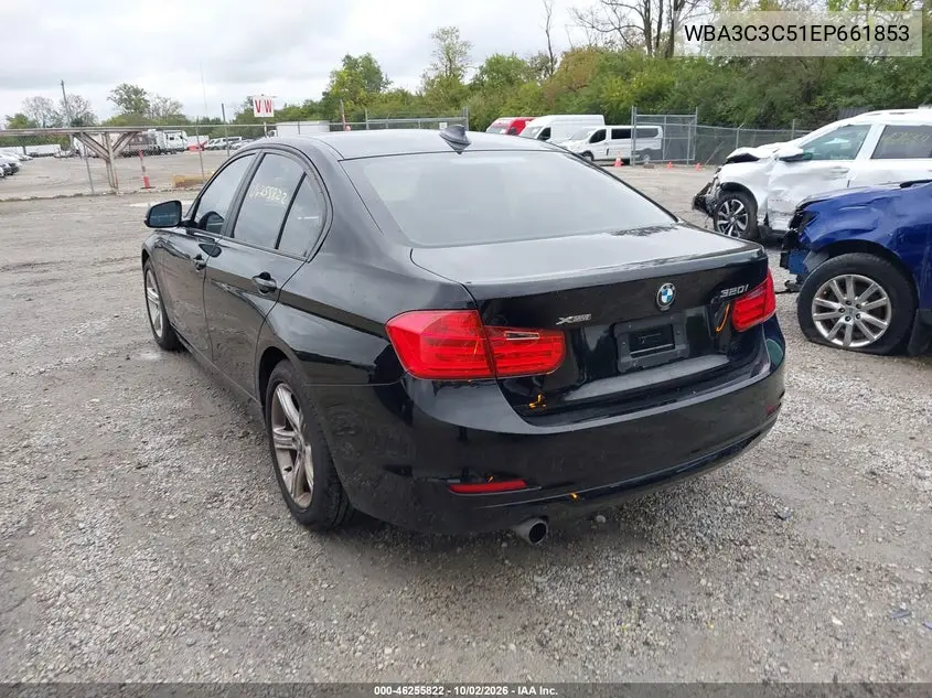 2014 BMW 3ER VIN WBA3C3C51EP661853 — фото 3