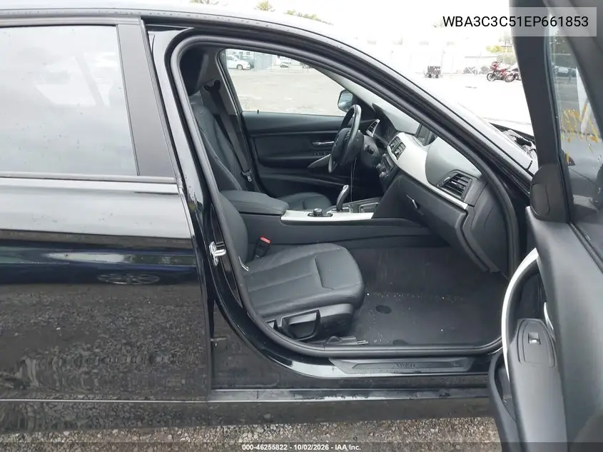 2014 BMW 3ER VIN WBA3C3C51EP661853 — фото 5