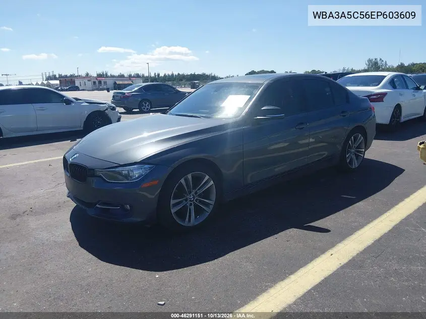 2014 BMW 3ER VIN WBA3A5C56EP603609 — фото 2