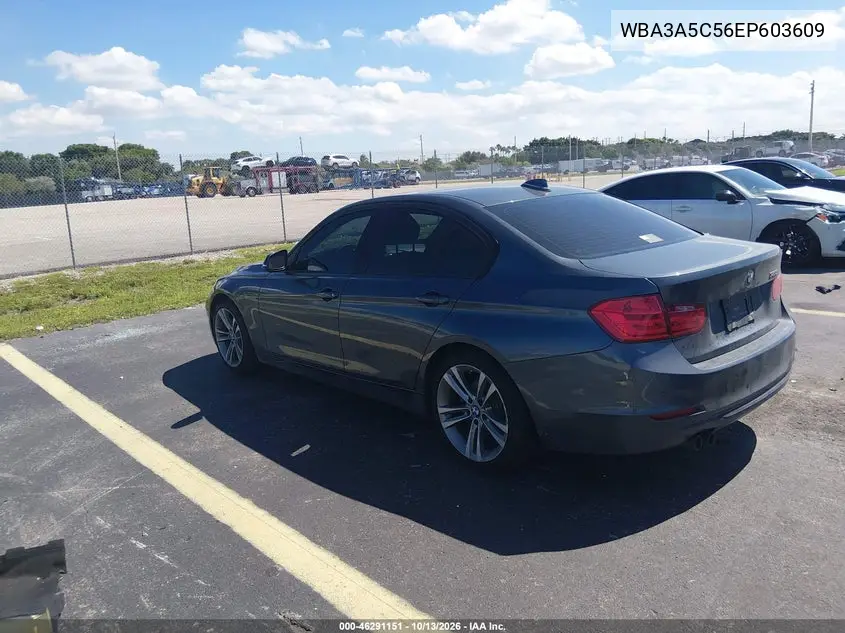 2014 BMW 3ER VIN WBA3A5C56EP603609 — фото 3