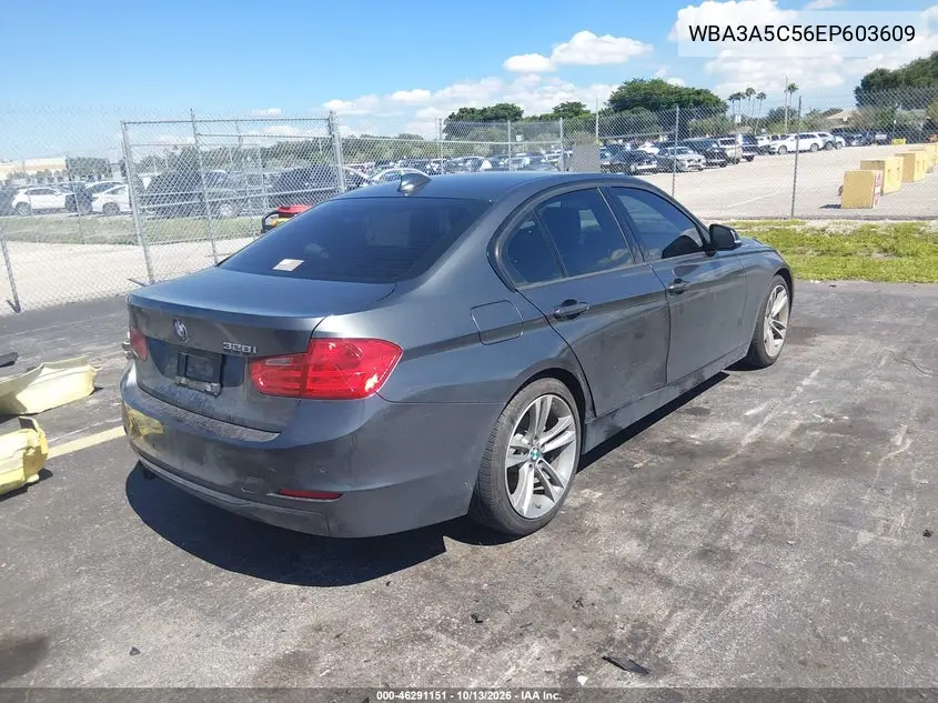 2014 BMW 3ER VIN WBA3A5C56EP603609 — фото 4