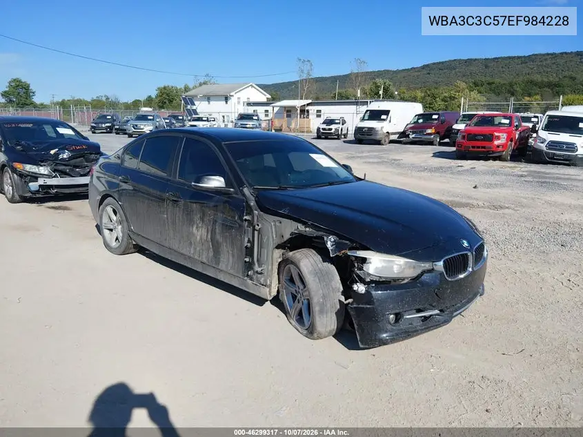 BMW 3ER 2014, VIN WBA3C3C57EF984228