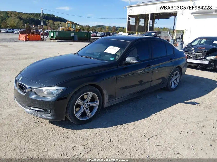 2014 BMW 3ER VIN WBA3C3C57EF984228 — фото 2