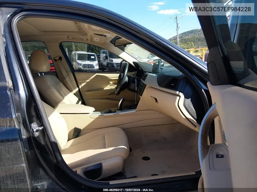 2014 BMW 3ER VIN WBA3C3C57EF984228 — фото 5