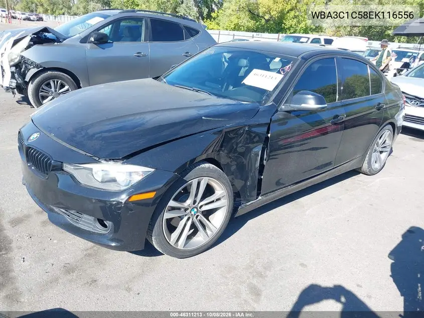 2014 BMW 3ER VIN WBA3C1C58EK116556 — фото 2