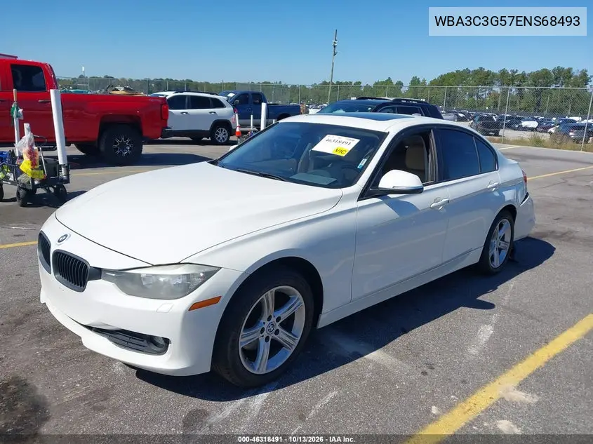 2014 BMW 3ER VIN WBA3C3G57ENS68493 — фото 2