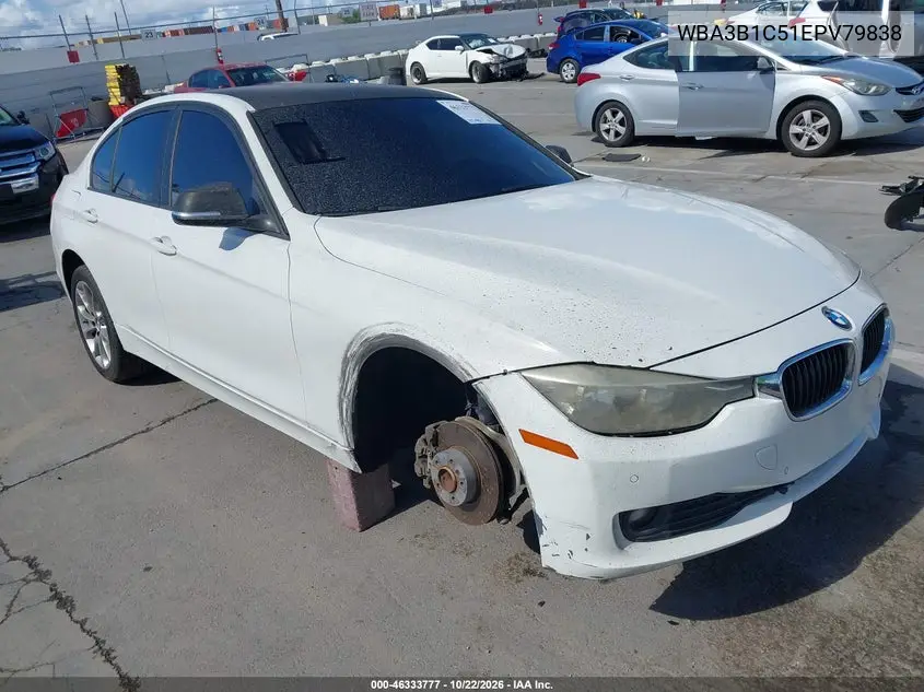BMW 3ER 2014, VIN WBA3B1C51EPV79838