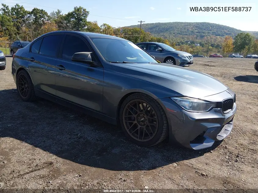 BMW 3ER 2014, VIN WBA3B9C51EF588737