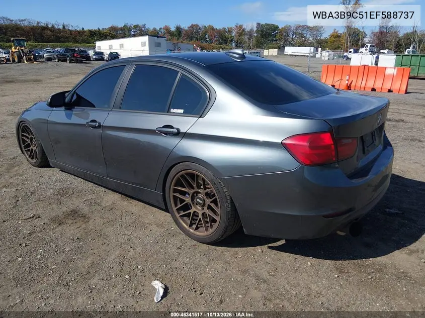 2014 BMW 3ER VIN WBA3B9C51EF588737 — фото 3
