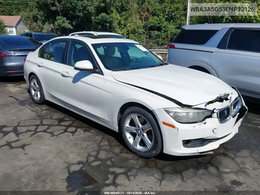 BMW 3ER 2014, VIN WBA3A5G53ENP33126
