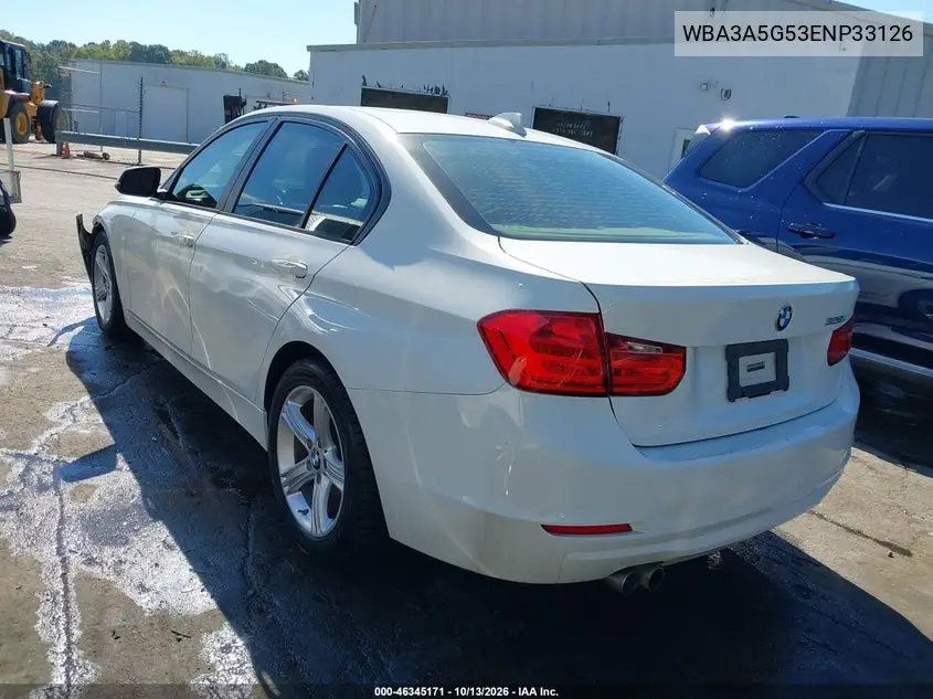 2014 BMW 3ER VIN WBA3A5G53ENP33126 — фото 3