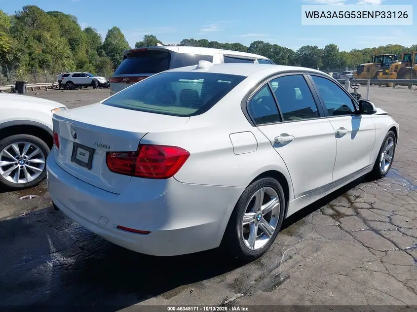 2014 BMW 3ER VIN WBA3A5G53ENP33126 — фото 4