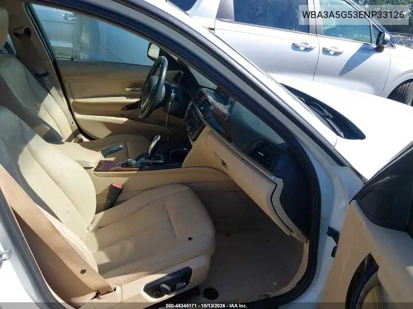 2014 BMW 3ER VIN WBA3A5G53ENP33126 — фото 5