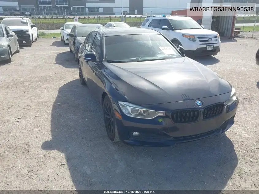 BMW 3ER 2014, VIN WBA3B1G53ENN90538