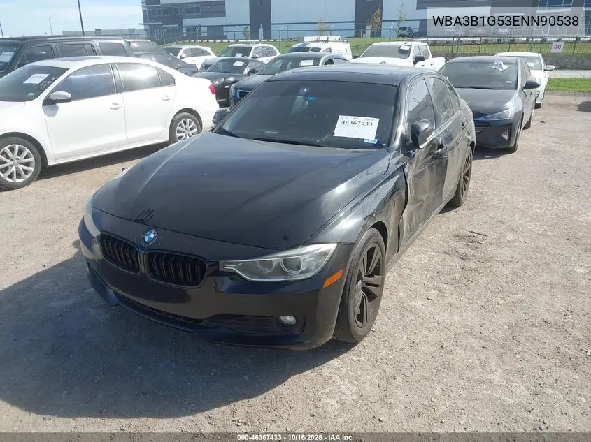 2014 BMW 3ER VIN WBA3B1G53ENN90538 — фото 2