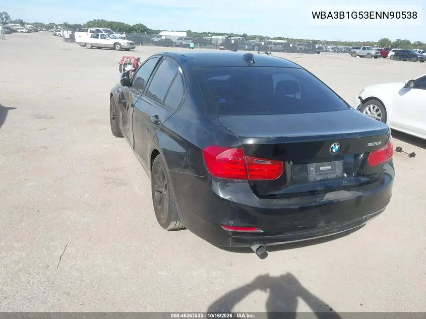 2014 BMW 3ER VIN WBA3B1G53ENN90538 — фото 3